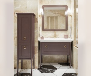 Шкаф-пенал Caprigo Aspetto Jersey 34350R/L 43 см, цвет TP-813 оливин