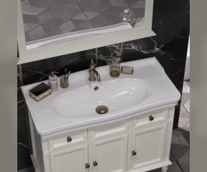 Тумба под раковину Opadiris Кантара 105 см напольная, слоновая кость, 00-00003690