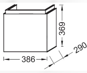 Тумба под раковину Jacob Delafon Formilia 40 см, EB1096-E70, арлингтонгский дуб