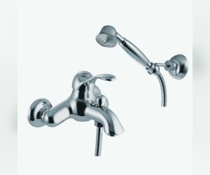 Смеситель Fima Carlo Frattini Lamp F3304CR для ванны с душевым комплектом, хром