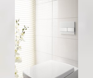 Клавиша смыва TECE Square 9 240 807, стекло черное, клавиши хром глянцевый