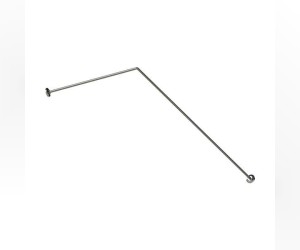 Карниз Г-образный Радомир 1-12-2-0-0-982 для прямоугольной ванны 150 x 75 см, хром