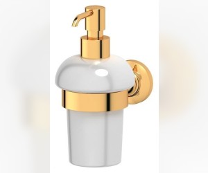 Держатель с дозатором жидкого мыла 3SC Stilmar STI 205, золото