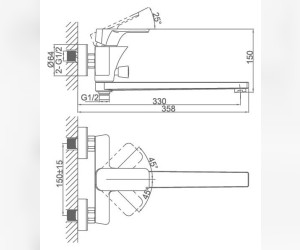 Смеситель D&K Berlin Freie DA1433301