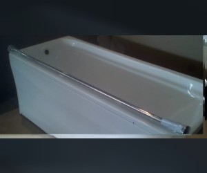 Карниз прямой Aquatek 160 см 4660043200599 для прямоугольных ванн