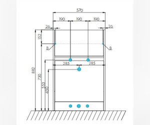 Тумба Акватон Лондри под стиральную машину 60 см, 1A235901LH010, напольная