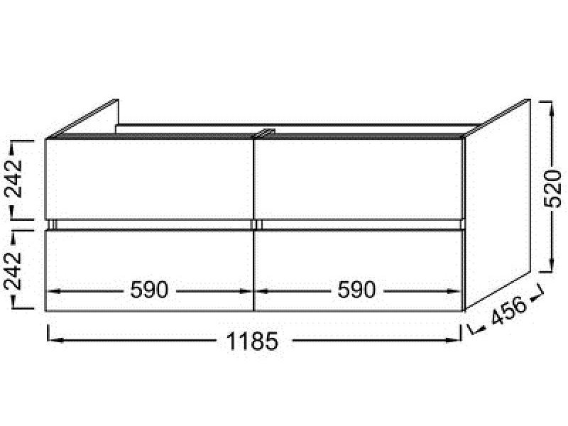 Тумба под раковину Jacob Delafon Tolbiac 120 см, дуб давос натуральный, EB2384-E75