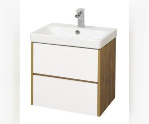 Тумба под раковину Акватон Сканди 70 см, 1A251801SDZ90, подвесная/напольная, белый/дуб рустикальный