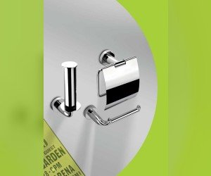 Держатель для туалетной бумаги Colombo Basic В2791, с крышкой 14 см, хром