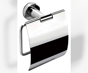 Держатель для туалетной бумаги Colombo Basic В2791, с крышкой 14 см, хром