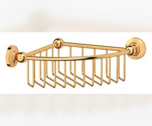 Полочка-решетка 3SC Stilmar STI 208 угловая 23 см, золото