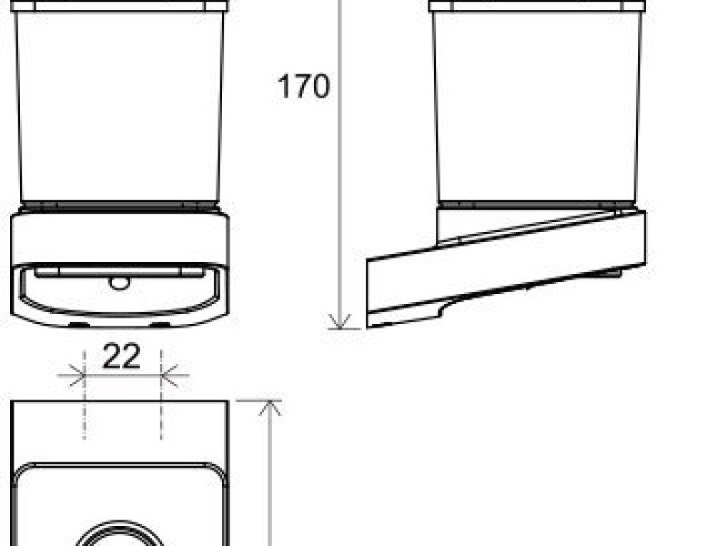 Дозатор для жидкого мыла Ravak 10 TD 231, хром, X07P323