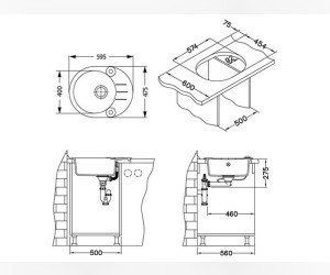 Мойка кухонная Alveus Roll 40 1090974