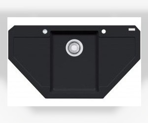 Мойка угловая Franke MARIS MRG 612 E, 114.0284.584, гранит, установка сверху, цвет оникс, 96*50 см