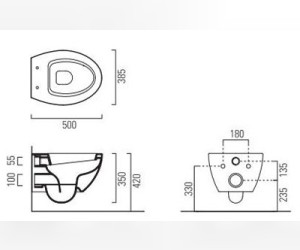 Подвесной унитаз Gsi Modo 771811