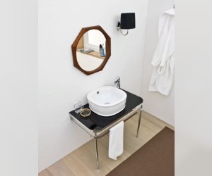 Светильник ArtCeram Versailles HEA039 71, абажур - черный, держатель - хром