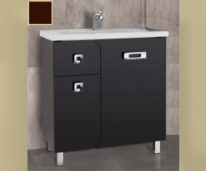 Тумба с раковиной Vod-ok Арнелла 80, цвет шоколад