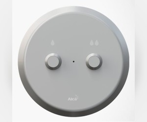 Кнопка электронного смыва на расстоянии AlcaPlast DUAL MEO10 – ручное управление, металл, монтаж: в стену