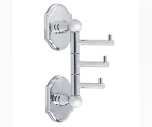 Крючок тройной поворотный Veragio Stanford, хром VR.STD-7735.CR