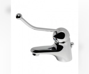 Смеситель Vidima СЕВА ПРОФИ (Seva Profi) BA101AA для раковины без донного клапана, локтевой, для медицинских учереждений, хром