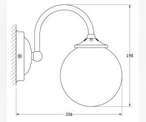 Светильник 40W 3SC Stilmar UN STI 326, матовое золото