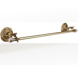 Полотенцедержатель Art&Max Barocco Crystal AM-1780-Do-Ant-C 54 см, античное золото