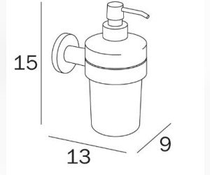 Дозатор для мыла Inda Touch A46670CR21, настенный