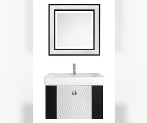 Тумба с раковиной Vod-ok Леон 80, цвет красный