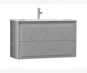 Тумба под раковину Opadiris Smile Луиджи 100 см подвесная, серый матовый, 00-00004258