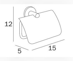 Держатель для туалетной бумаги Inda Touch A4626BCR