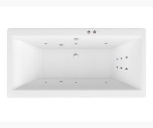 Ванна гидромассажная Excellent Pryzmat 190 x 90 см, LINE, хром, каркас в подарок