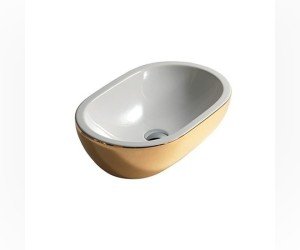 Раковина Galassia Midas 5234OR, белый/золото