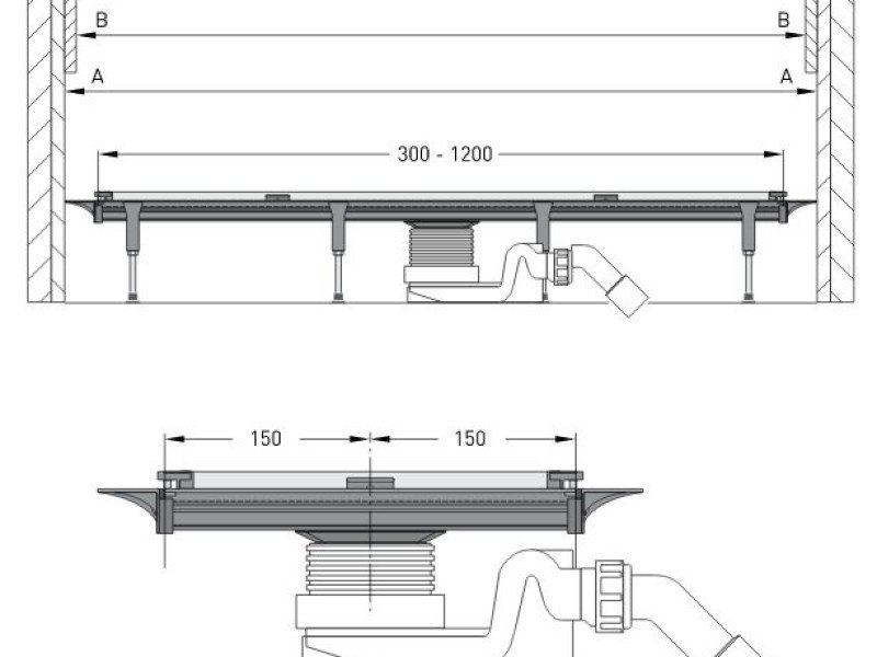 Дизайн-вставка Viega Visign SR1 мод. 4965.30, 686284, матовый хром, подрезная