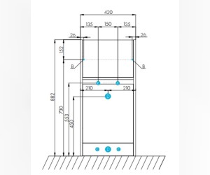 Тумба Акватон Лондри под стиральную машину 40 см, 1A236001LH010, напольная