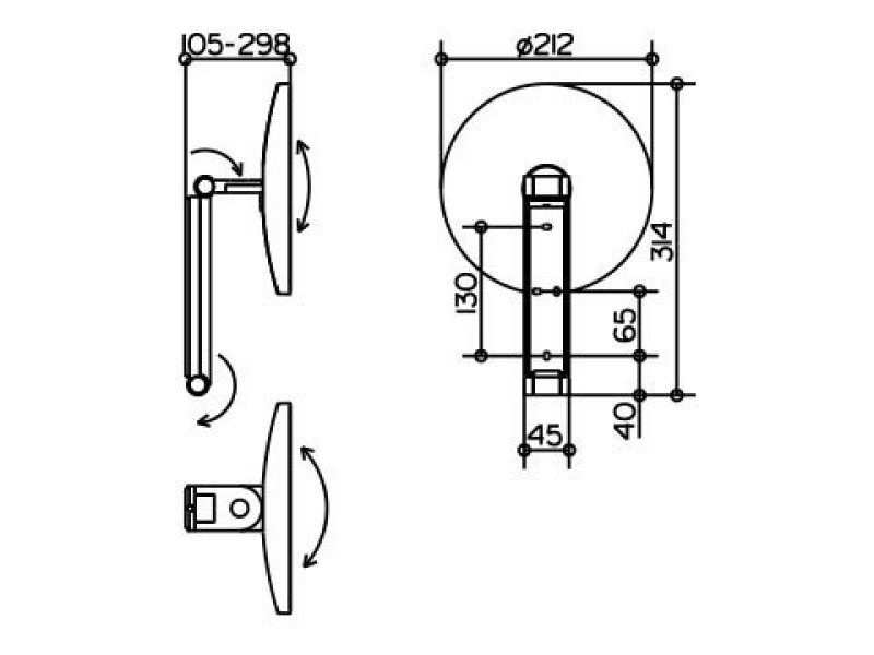 Косметическое зеркало Keuco iLook_move 17612 010000