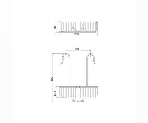 Полка-решетка Veragio Basket VR.GFT-9090.BR, на смеситель, бронза