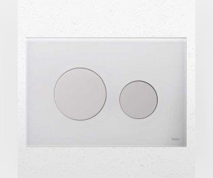 Панель TECE Loop 9 240 650, белое стекло, белые клавиши