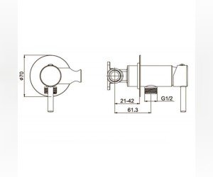 Смеситель Gllon GL-201 41C