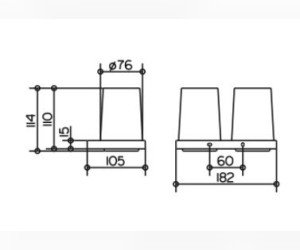 Стакан для щеток Keuco Edition 11 11151 019000