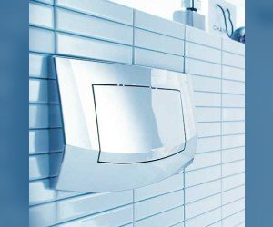 Панель TECE Ambia 9 240 140 с одной клавишей смыва, белая, антибактериальная