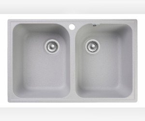 Кухонная мойка GranFest Quarz Z 15, 73.7 x 47.8 см, серый