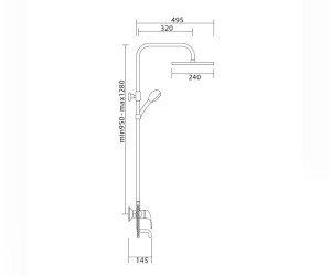 Душевая система Veragio Triumph VR.TRM-9915.CR, хром