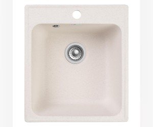 Кухонная мойка GranFest Quarz Z 17, 41.8 x 47.7 см, белый