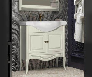 Тумба под раковину Opadiris Брунелла 80 см напольная, слоновая кость, 00-00004157