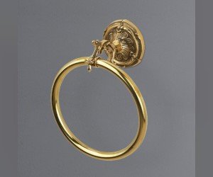 Полотенцедержатель кольцо Art&Max Barocco AM-1783-Cr, хром, 20 x 9 x 26 см