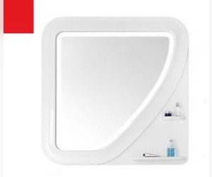 Зеркало Vod-ok Арнелла Капля 100 цвет красный