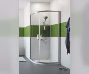 Душевой уголок Huppe Fracture 2.CU0604.069.321 90 x 90 x 190 см, профиль серебро с ярким блеском