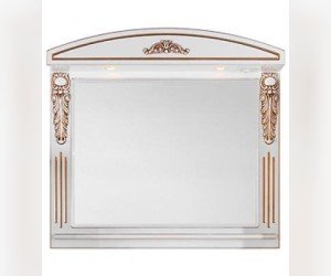 Зеркало Vod-ok Версаль 65 цвет белый