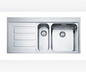 Мойка Franke EPOS EOX 251, 127.0293.442, установка сверху, SlimTop, правая, нержавеющая сталь, полированная, 100*51 см