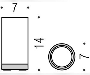 Стакан настольный Colombo Nordic B5241.0CR-CBO, белый